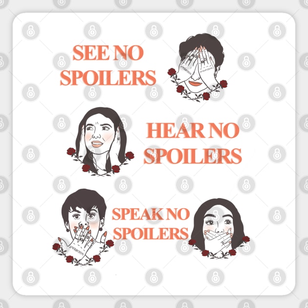 Bekah & Jess Spoilers X @tattucci Magnet by Chatty Broads Podcast Store